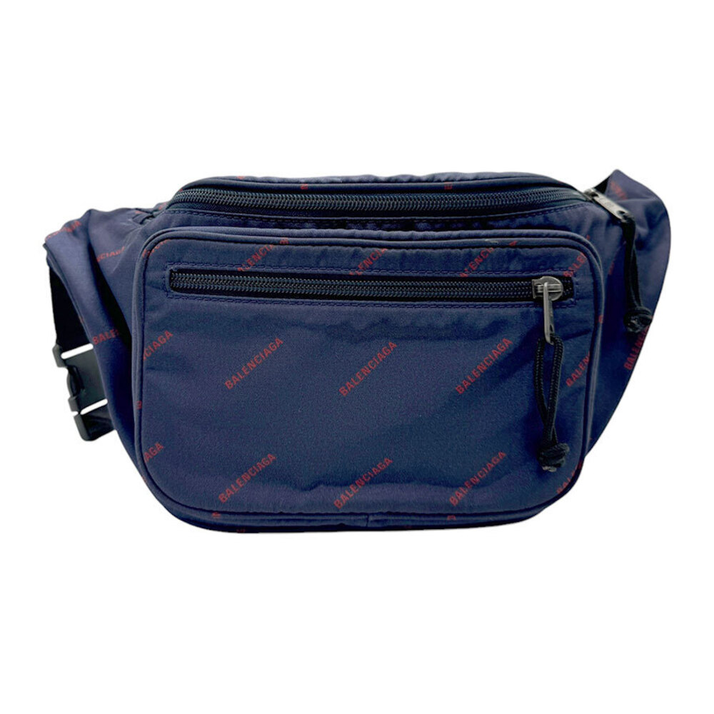 Balenciaga Navy Allover Silver Bag Body Waist Blue - Picture 2 of 4